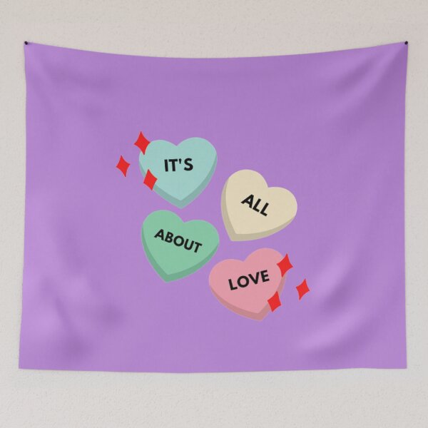 Item preview, It's All About Love Valentine's Candy Hearts  designed and sold by Craftdrawer.