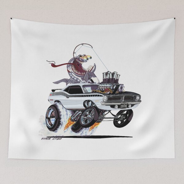Item preview, Vince Crain High Octane Art FISHTAILIN 1970 white AAR designed and sold by vincecrain.