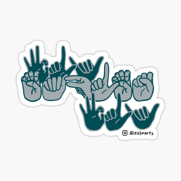 Item preview, Fly Eagles Fly in ASL designed and sold by Ezlinarts.