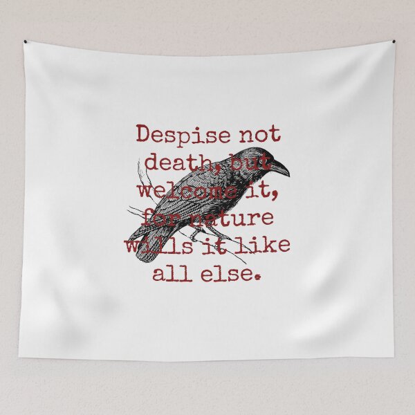 Item preview, Despise Not Death But Welcome It - Death Quote  designed and sold by CrankyOldDude.