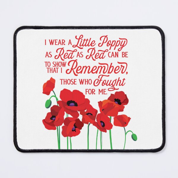 Item preview, POPPY POEM, Veterans Poppy, Red as Red can be, Flanders Field designed and sold by SleeplessLady.