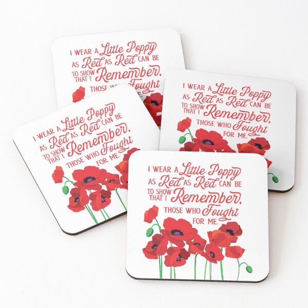 Artikelvorschau, POPPY POEM, Veterans Poppy, Red as Red can be, Flanders Field entworfen und verkauft von SleeplessLady.