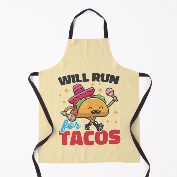 Item preview, Will Run For Tacos Funny Kawaii Taco designed and sold by petestyles.