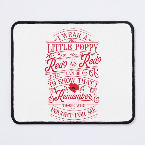 Artikelvorschau, POPPY POEM, Veterans Poppy, Red as Red can be, Flanders Field entworfen und verkauft von SleeplessLady.