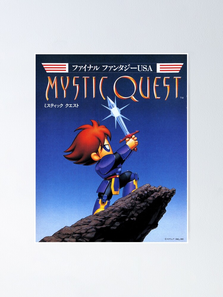 Final Fantasy USA Mystic Quest Famicom Cover Art Poster for Sale by luscastore Redbubble