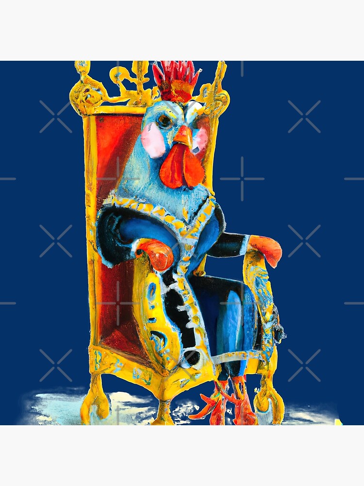elegant chicken queen portrait\