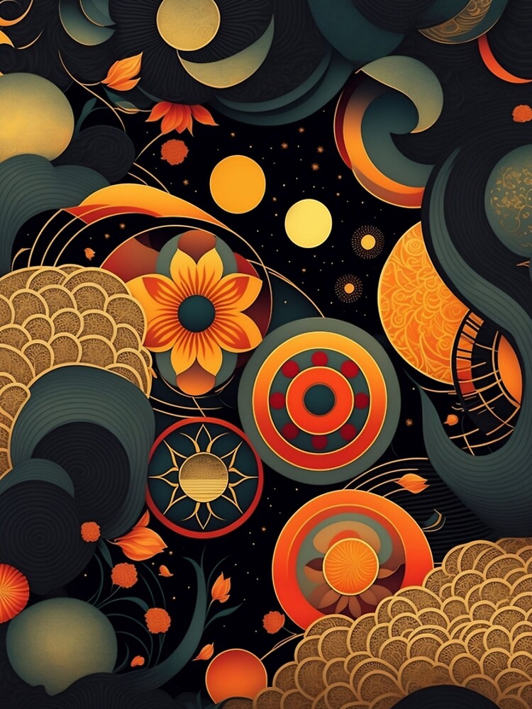 Thumbnail 5 von 5, T-Shirt Kleid, Flowers and Stars designt und verkauft von leviatansworks.