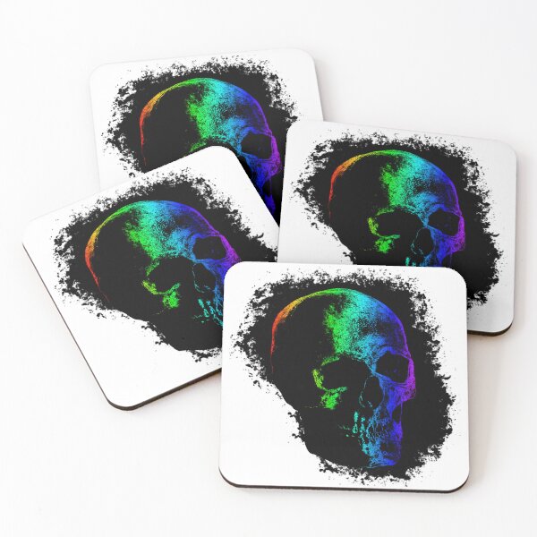 Aperçu de l'œuvre EERIE SKULL arc-en-ciel créée et vendue par SHOP HAWAII.