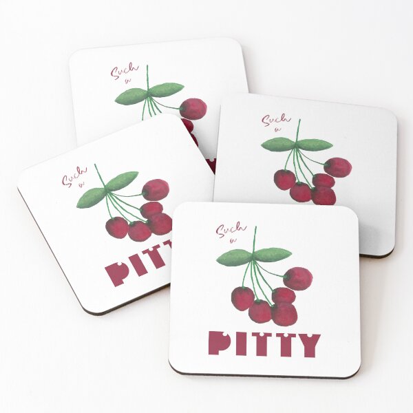 Item preview, Such a Pity Red Cherries Hanging From a Branch Painting Such a Pitty designed and sold by Blue Daisy Studio.
