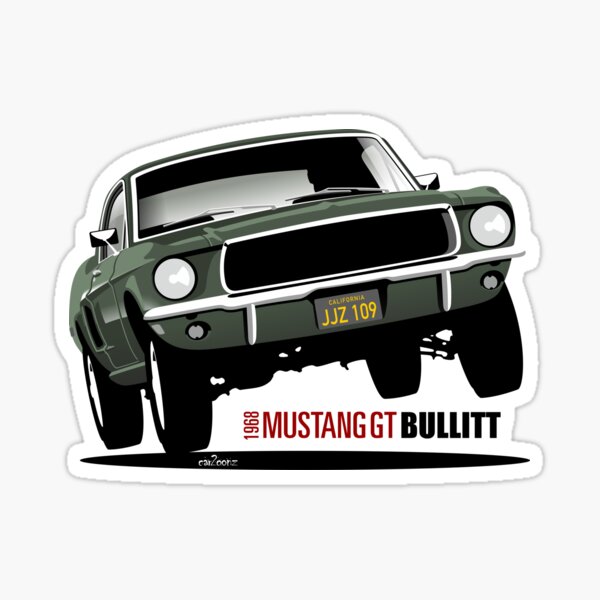 Ford Mustang GT from Bullitt Sticker