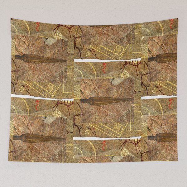 Item preview, Prehistoric Fossils Textures Montage Assemblage Color Design  designed and sold by EarthArtDesigns.
