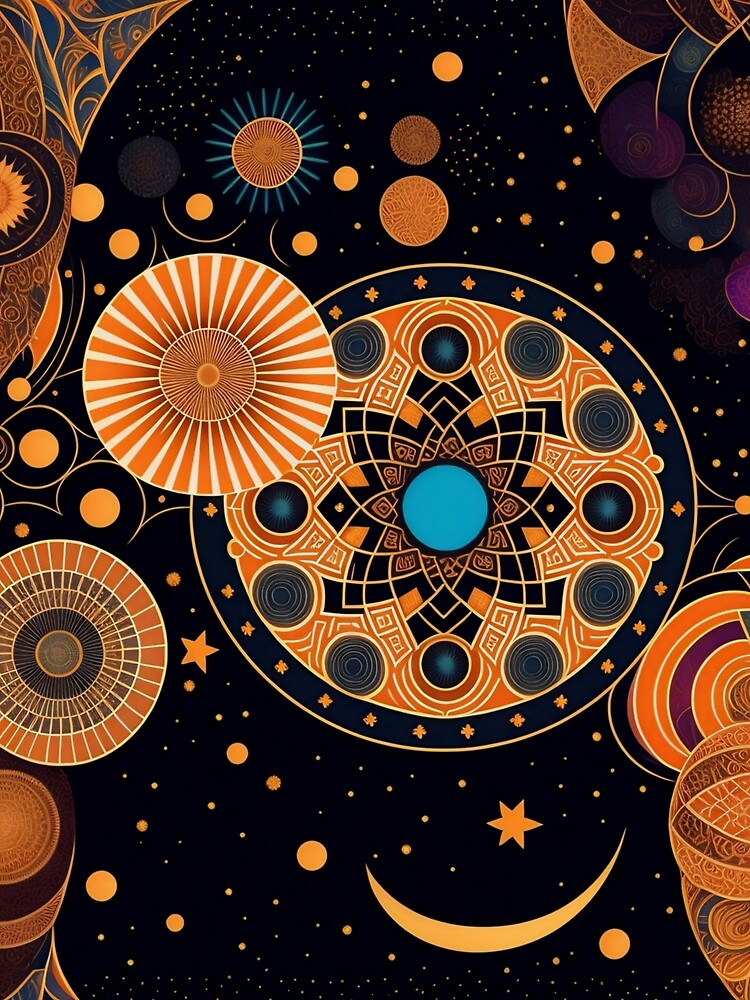 Thumbnail 5 von 5, Grafik T-Shirt, The Mandala Universe designt und verkauft von leviatansworks.