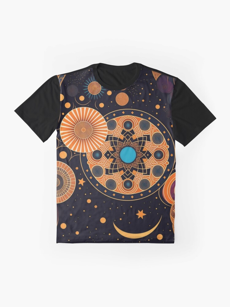 Thumbnail 4 von 5, Grafik T-Shirt, The Mandala Universe designt und verkauft von leviatansworks.