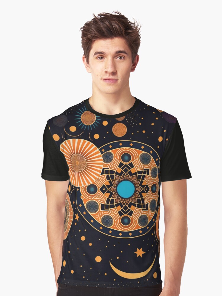 Thumbnail 1 von 5, Grafik T-Shirt, The Mandala Universe designt und verkauft von leviatansworks.