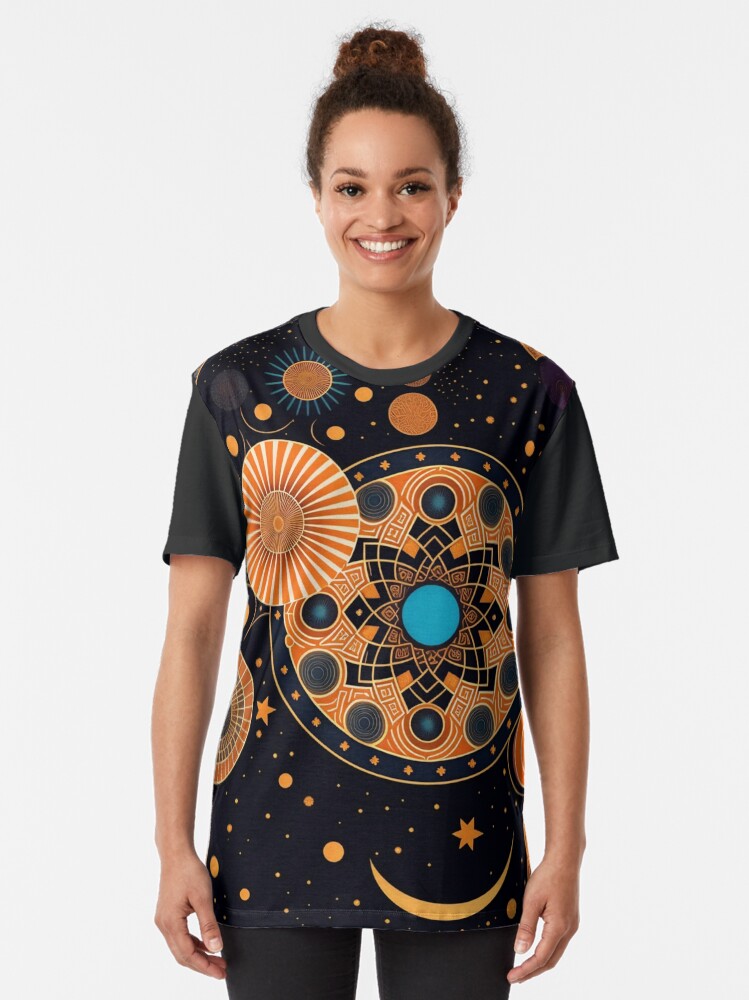 Thumbnail 2 von 5, Grafik T-Shirt, The Mandala Universe designt und verkauft von leviatansworks.