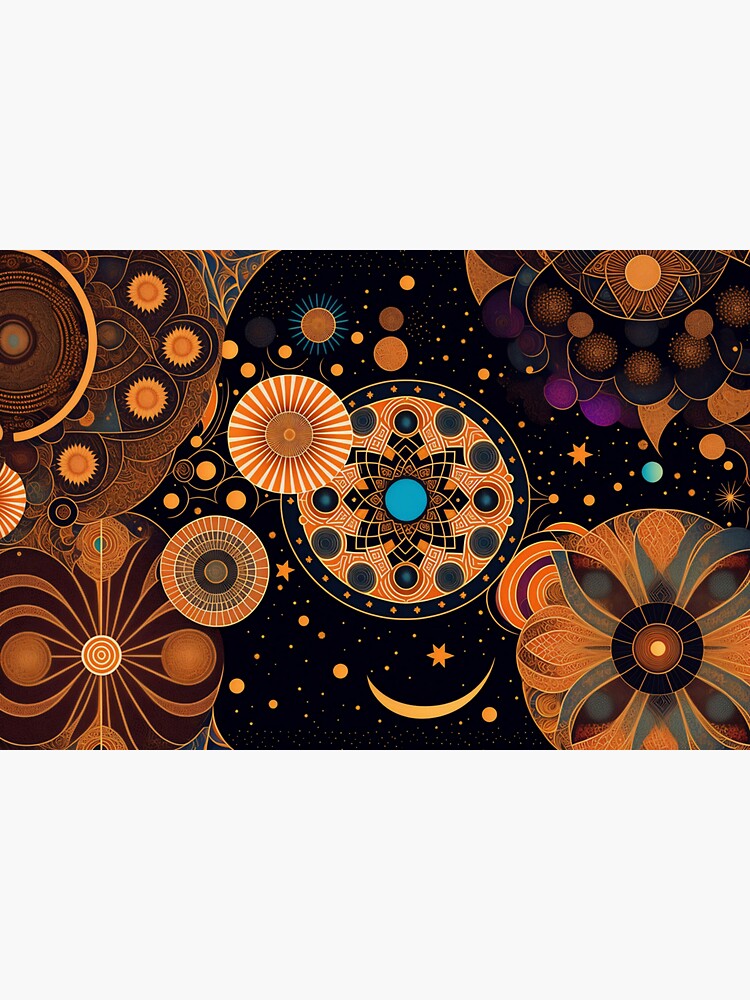 Thumbnail 3 von 3, Sticker, The Mandala Universe designt und verkauft von leviatansworks.