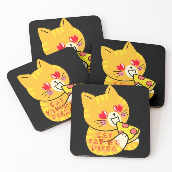 Item preview, Cat Eating Pizza designed and sold by 91Ivona.