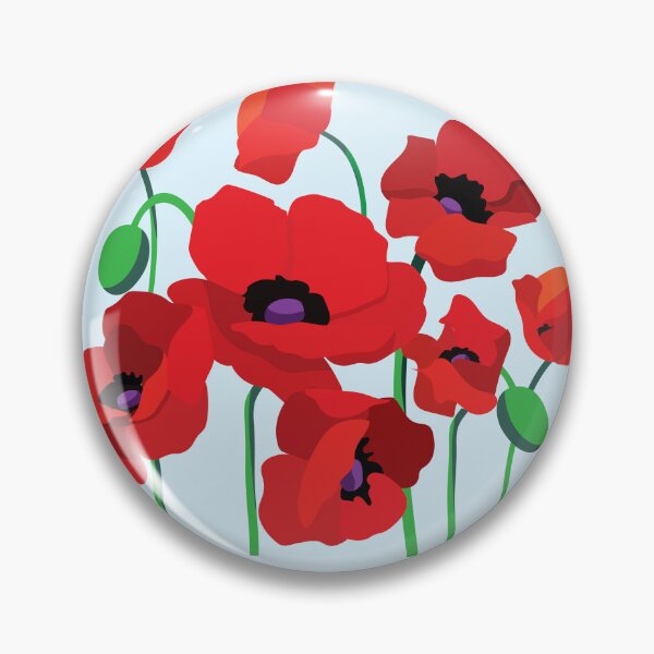 Artikelvorschau, Roter POPPY, Veterans Poppy, Rot wie Rot sein kann, Flanders Field, Erinnerung, entworfen und verkauft von SleeplessLady.