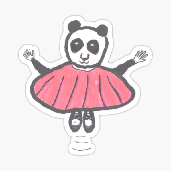 The Panda Ballerina of Peterborough Sticker