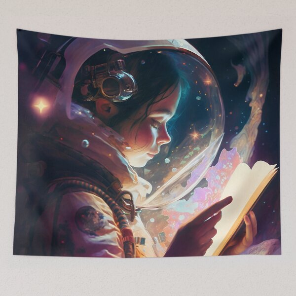 Item preview, Cosmic Dreamer: A Girl's Journey Through the Stars designed and sold by oanaunciuleanu.