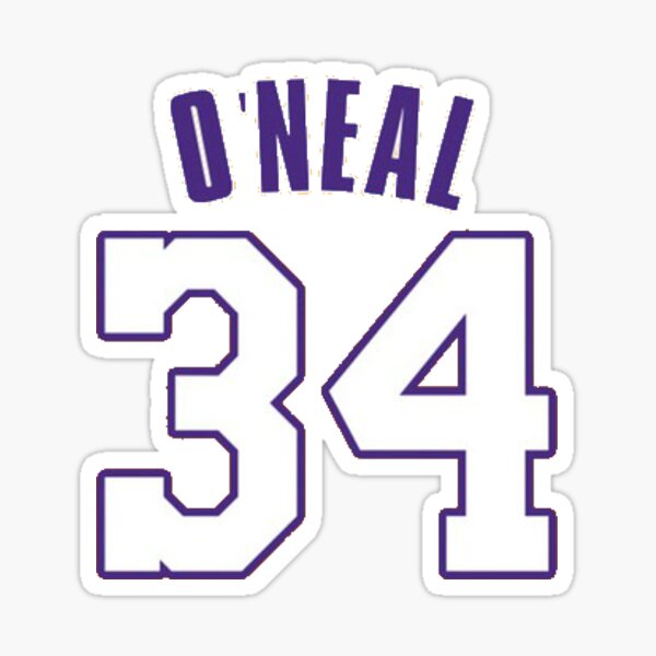 Shaquille O'Neal 34  Sticker for Sale by drewholmes