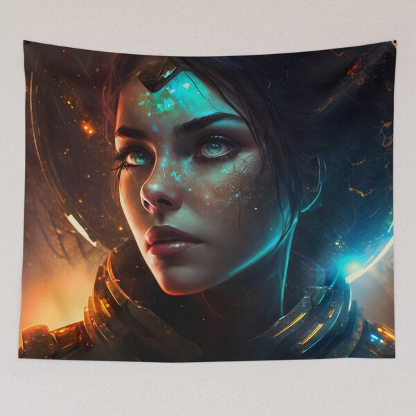 Item preview, Cosmic Dreamer: A Girl's Journey Through the Stars designed and sold by oanaunciuleanu.