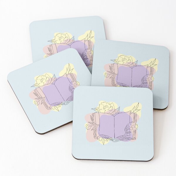 Item preview, open book pastel colors designed and sold by Gwendesigns.