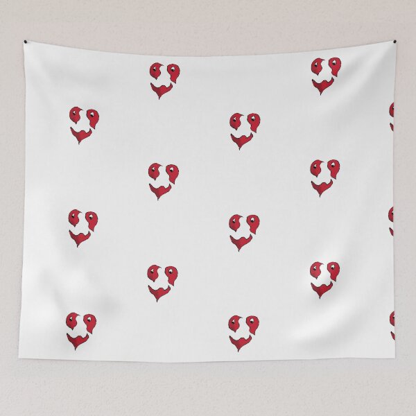 Item preview, pixelated heart design separated heart pieces  designed and sold by Coffeemerc117.