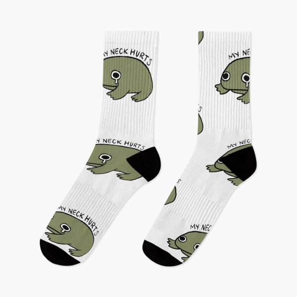 Item preview, My Neck Hurt | Cute Swamp Green Frog designed and sold by iristocat.