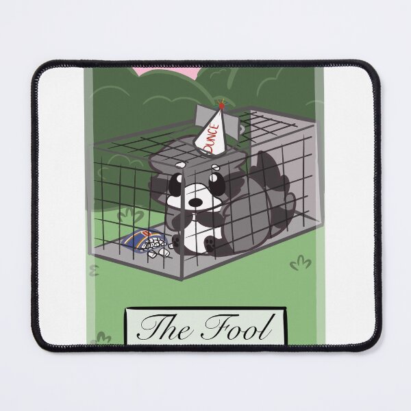 Artikelvorschau, Waschbär Das Narren-Tarot entworfen und verkauft von PawfectDoodles.