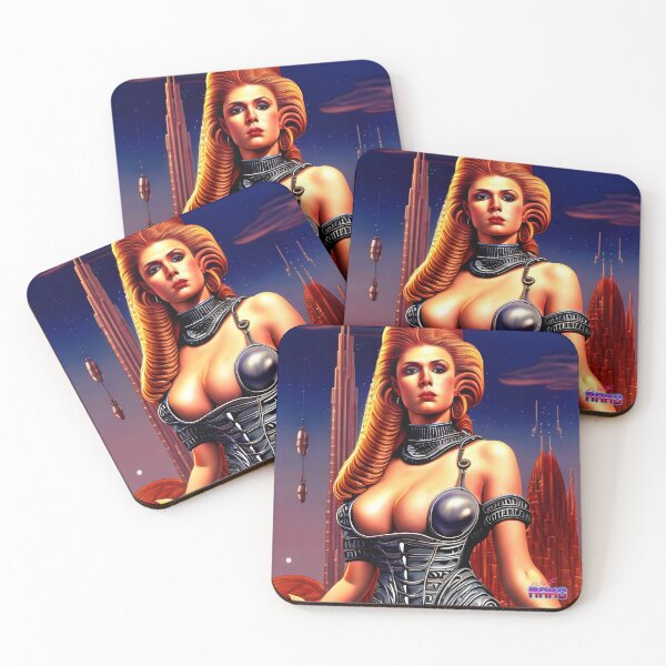 Item preview, Retro Scifi Skyline Deco CL designed and sold by AliceMako.