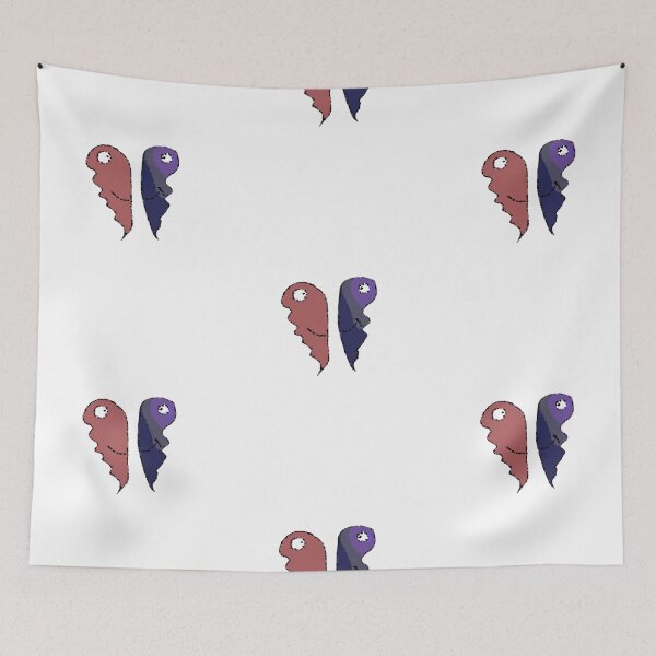 Item preview, Valentines day heart pixelated smiling hearts  designed and sold by Coffeemerc117.