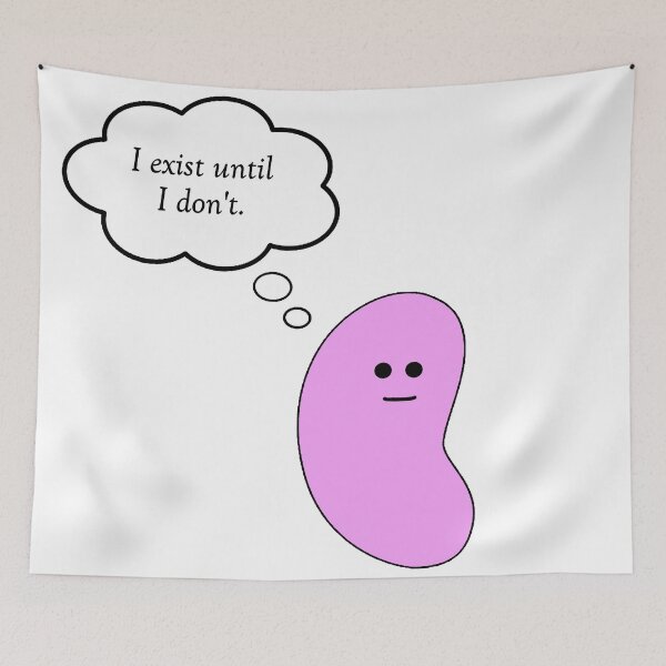 Item preview, Absurd Thoughts - Exist (mauve) designed and sold by AbsurdJellybean.