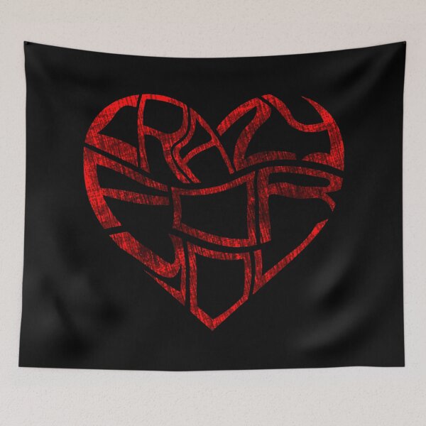 Item preview, Crazy For You - Distressed Edition (Black Background) designed and sold by IKDG.