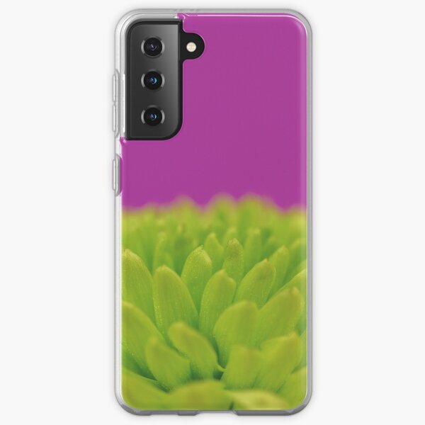 Green Button Spray Chrysanthemum Samsung Galaxy Soft Case