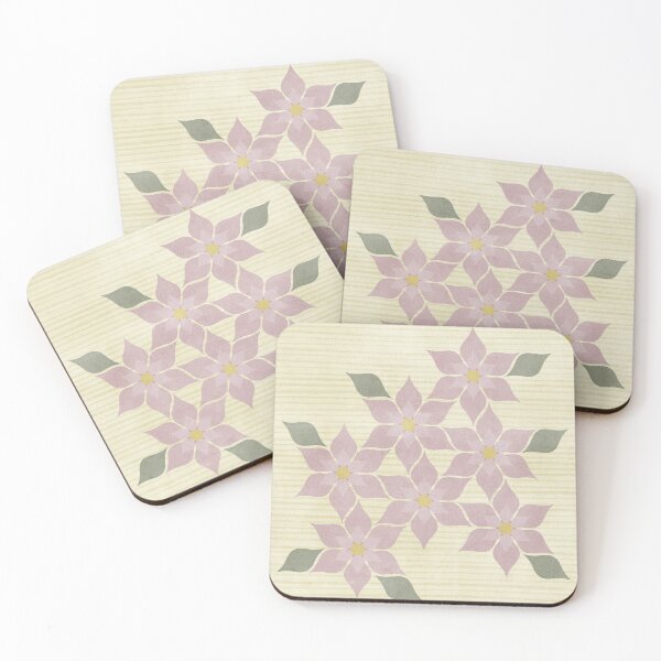 Item preview, Pastel Purple Geometric Flowers designed and sold by FAROSSTUDIO.