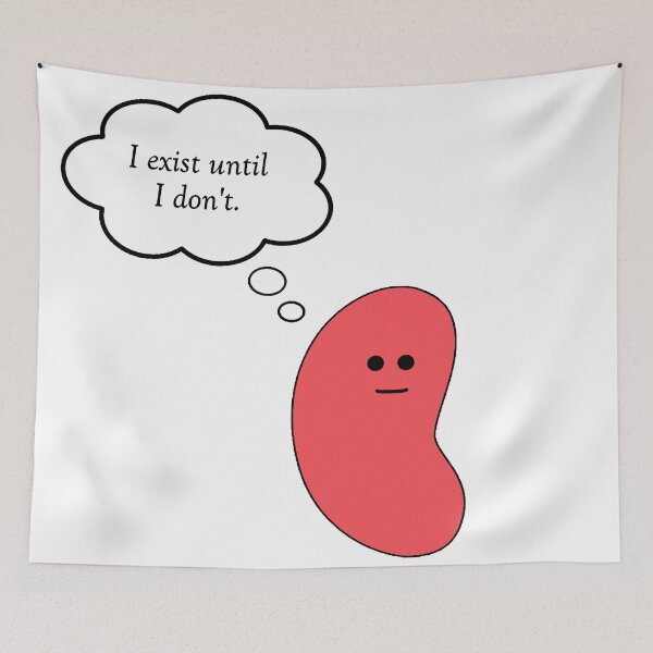 Item preview, Absurd Thoughts - Exist (red) designed and sold by AbsurdJellybean.