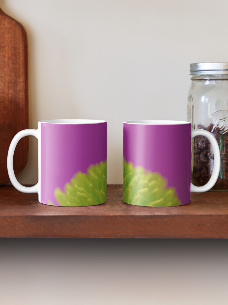 Thumbnail 2 of 6, Coffee Mug, Green Button Spray Chrysanthemum designed and sold by IAmPaul.