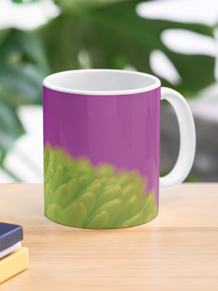 Thumbnail 1 of 6, Coffee Mug, Green Button Spray Chrysanthemum designed and sold by IAmPaul.