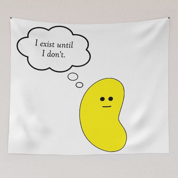 Item preview, Absurd Thoughts - Exist (yellow) designed and sold by AbsurdJellybean.