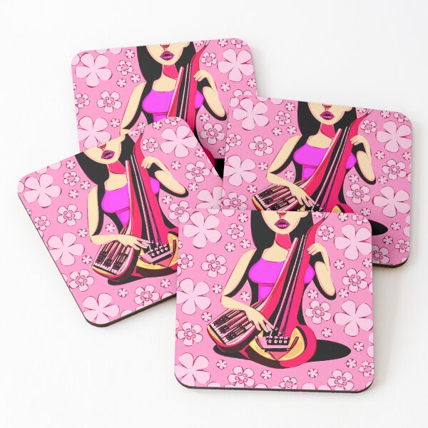 Item preview,  "Fiery Violinist in Pink Dress" designed and sold by FunnyShopGirl.