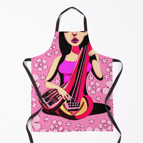 Item preview, "Fiery Violinist in Pink Dress" designed and sold by FunnyShopGirl.