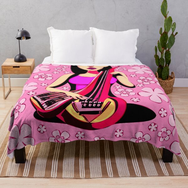 Item preview, "Fiery Violinist in Pink Dress" designed and sold by FunnyShopGirl.