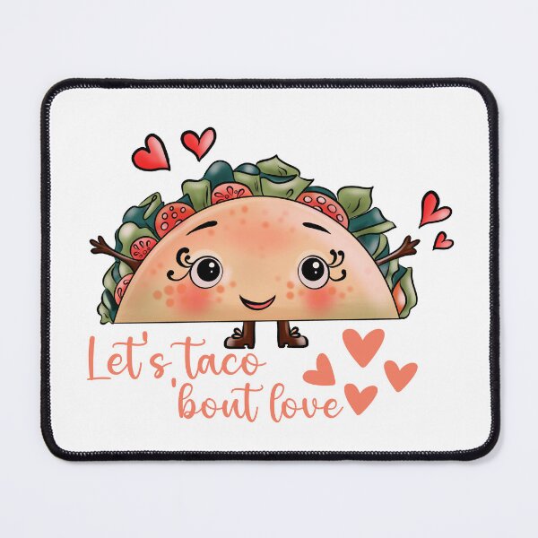 Item preview, Let's taco 'bout love - Valentine's Day taco designed and sold by EvergreenWhimsy.
