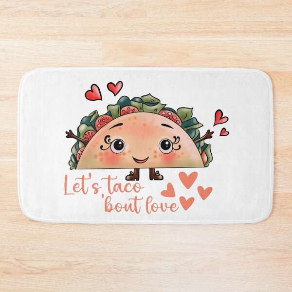 Item preview, Let's taco 'bout love - Valentine's Day taco designed and sold by EvergreenWhimsy.