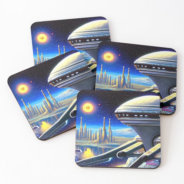Item preview, Retro Scifi Skyline Deco CLII designed and sold by AliceMako.