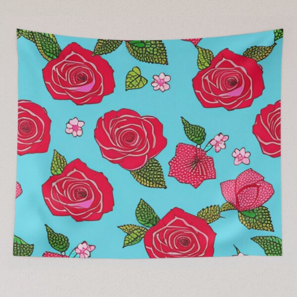 Item preview, Vintage 1950s floral pattern  designed and sold by Girly-Universe.