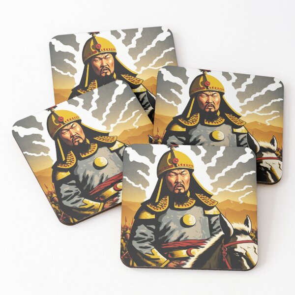 Item preview, Genghis Khan Pop Art designed and sold by iLabarum.