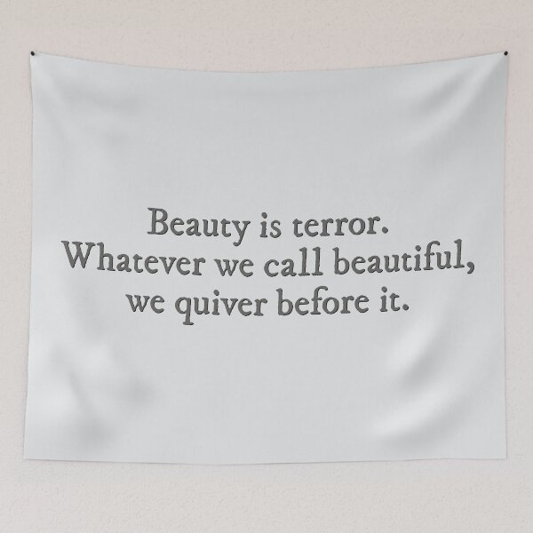 Item preview, Beauty is terror The Secret History quote designed and sold by percqbeths.
