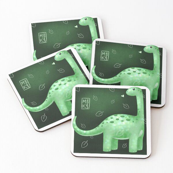 Item preview, Blissful Little Brachiosaur (with background)! designed and sold by MallyMakesStuff.